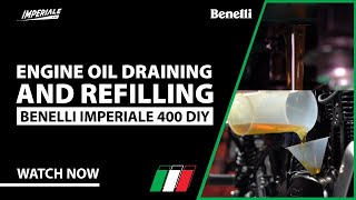 ENGINE OIL DRAINING AND REFILLING  BenelliIndia [upl. by Sul]