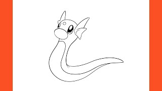 How To Draw Dratini Pokémon [upl. by Ilenay]