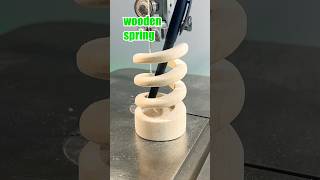 Wooden Spring Pen Holder  Impossible Challenge 🪚🔥sawsoul bandsaw craft woodworking carving [upl. by Abrahams]