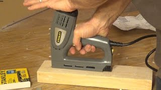 Stanley Electric StapleNail Gun TRE550 [upl. by Carew]