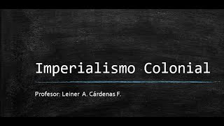 imperialismo colonial [upl. by Rocray]