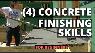 How To Finish Concrete 4 Basic Skills For Beginners [upl. by Modla]