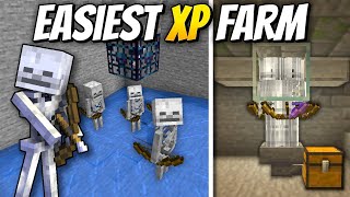 Easy Skeleton XP Farm  Minecraft 121 Tutorial [upl. by Rodd]