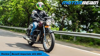 2020 Benelli Imperiale 400 BS6  2 Minute Review amp 0100 Test  MotorBeam [upl. by Elleuqram]