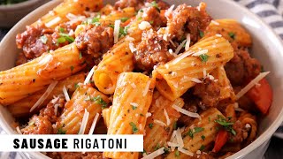 SAUSAGE RIGATONI  Easy Recipe  Jehan Can Cook [upl. by Meraree904]