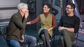 Adam Savage Chats with The Expanses Dominque Tipper and Steven Strait [upl. by Nibroc]