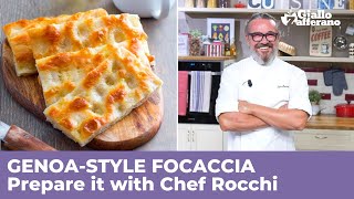 How to prepare a great GENOASTYLE FOCACCIA  Traditional Ligurian recipe [upl. by Jesselyn]