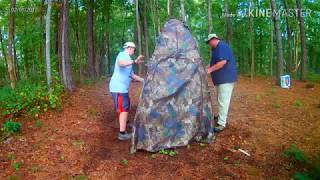 Ameristep Popup Hunting Blind Setup [upl. by Brenza]