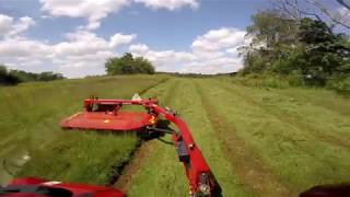 DC102 Disc Mower Conditioner in Mixed Grass Hay [upl. by Etram]