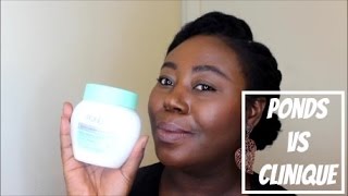 Ponds Cold Cream Cleanser Vs Clinique Cleansing Balm Review and Demo [upl. by Bennion]