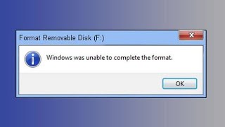 How to Fix quotWindows Was Unable to Complete the Formatquot Error  StepbyStep Guide [upl. by Greggs18]