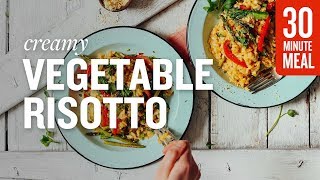 Creamy Vegetable Risotto  Minimalist Baker Recipes [upl. by Kcod]