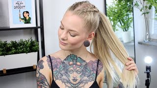 Dutch Braided Ponytail for Beginners [upl. by Richart]