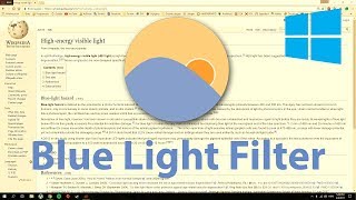 How to Turn on Blue Light Filter in Windows 7 8 10 [upl. by Weitman]