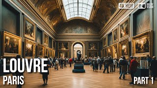 Louvre Museum Paris  Mona Lisa  Walking Tour  4K 🇫🇷 [upl. by Cornall]