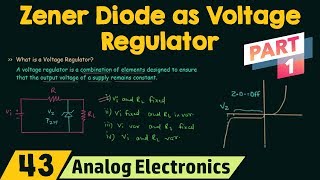 Zener Diode as Voltage Regulator Part 1 [upl. by Minny]