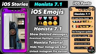 Honista 71 Tutorial  Ios Instagram on android  Honista New Settings [upl. by Ahsekim]