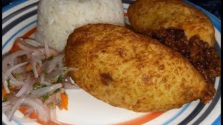 PAPA RELLENA DE CARNE AL ESTILO PERUANO  DELICIOSAS [upl. by Ednalrim854]