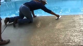 Decorative Concrete Pool Deck Coatings by SiderCrete Inc [upl. by Nelson]