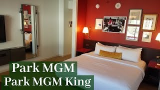 Park MGM Las Vegas  Park MGM King Room [upl. by Ainitsirk573]