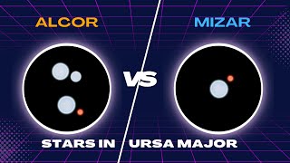 Alcor versus Mizar  Double Stars in Ursa Major [upl. by Meredithe]