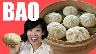 How to make BAO from the Pixar movie Bao  Chinese steamed bun recipe [upl. by Sokul946]