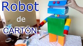 ¡Hagamos un ROBOT DE CARTÓN  Tutorial [upl. by Bilac399]