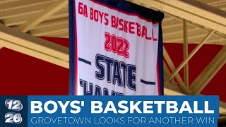 Grovetown boys’ basketball gets heated up in region play [upl. by Nnairrehs295]