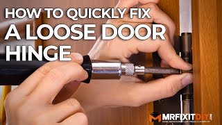 How to Quickly Fix a Loose Door Hinge [upl. by Alihs71]