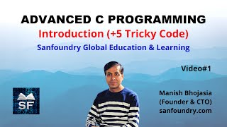 Advanced C Programming  Introduction 5 Tricky Code  Sanfoundry [upl. by Nosyd]