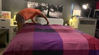 How to put an IKEA Duvet into Quilt Cover  Part 1 [upl. by Bradshaw730]