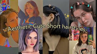 Effortless short hair tutorial  Cute amp aesthetic hairstyles✨ [upl. by Roseanne]