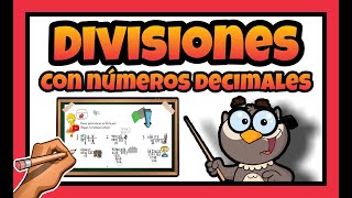 🔴 Como hacer DIVISIONES con DECIMALES PARA NIÑOS [upl. by Yenolem]