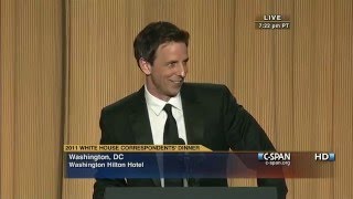 CSPAN Seth Meyers remarks at the 2011 White House Correspondents Dinner [upl. by Ahsenot92]