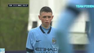 14 Years Old Phil Foden Magic in Man City vs Club Brugge Match  Team Foden [upl. by Tanner]