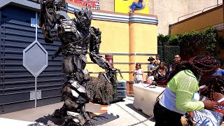 Megatron ROASTS 🔥 Universal Studios Hollywood Guest 😂 4k [upl. by Nahn]