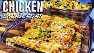 Chicken Enchiladas Recipe  Enchiladas Made Easy [upl. by Urd]