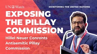 Hillel Neuer Confronts UNs Biased Pillay Commission [upl. by Yevoc]