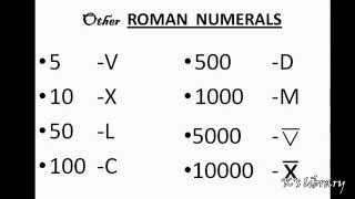 All Roman Numbers [upl. by Nolrak]