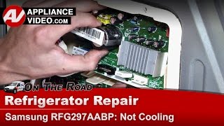 Samsung Refrigerator Repair  Not Cooling  Inverter Board [upl. by Acihsay]