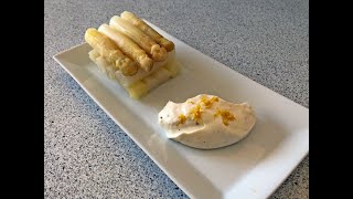 Asperges sauce mousseline [upl. by Edelson]