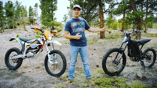 KTM FREERIDE EXC vs SURRON X  Electric Dirt Bike Test [upl. by Rodolph]