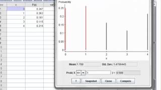 Probability Distribution in StatCrunch [upl. by Abba579]