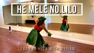 HE MELE NO LILO • Learn Hula with Myriam on Patreon [upl. by Nottap]