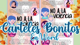 💻 Cómo hacer CARTELES en Word ✨ [upl. by Guerra]