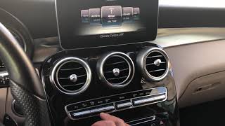 HEATER AND AIR CONDITIONING CONTROLS  MercedesBenz GLCClass  HOW TO [upl. by Leonora]