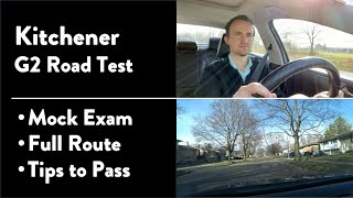 Kitchener G2 Road Test  Full Route amp Tips on How to Pass Your Driving Test [upl. by Ilat]