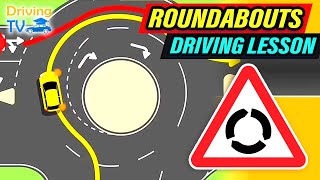 FULL DRIVING LESSON IN ROUNDABOUTS [upl. by Auhesoj]