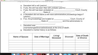 How to Write an Affidavit of Heirship Form [upl. by Nnawtna]