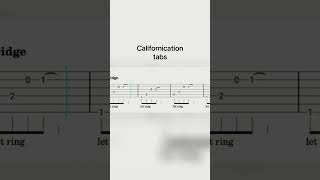 Californication tabs [upl. by Iz]